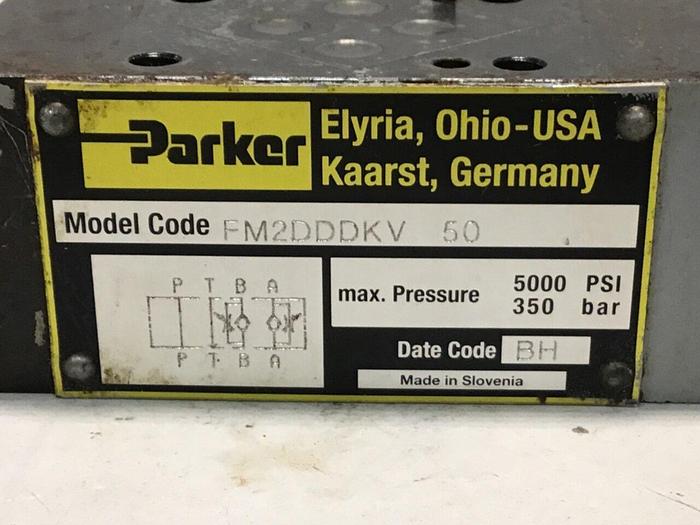 Used PARKER Hydraulic Valve FM2DDDKV 50 #138414