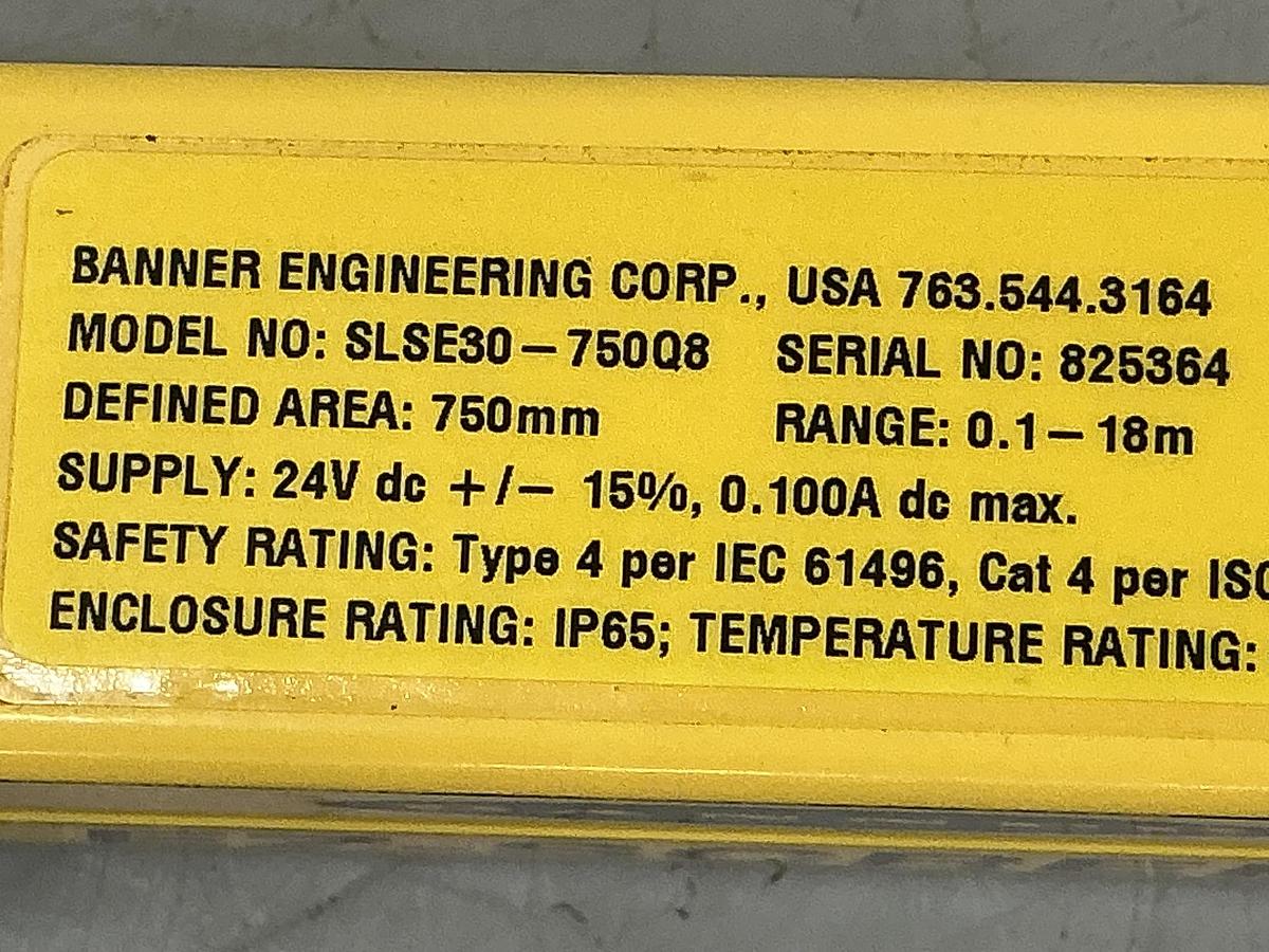 Used BANNER SLSE30-750Q8