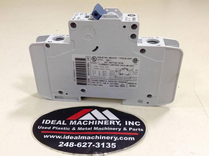 Used ALLEN BRADLEY 10 Amp Circuit Breaker 1489-A1D100 SER A #75181