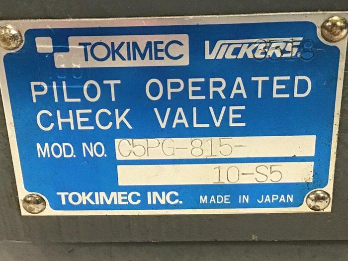 Used TOKIMEC VICKERS Valve C5PG-815-10-S5 #142048