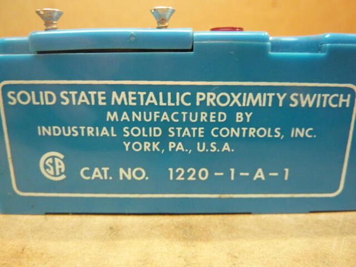 Used ISSC Proximity Switch 1220-1-A-1 #32452