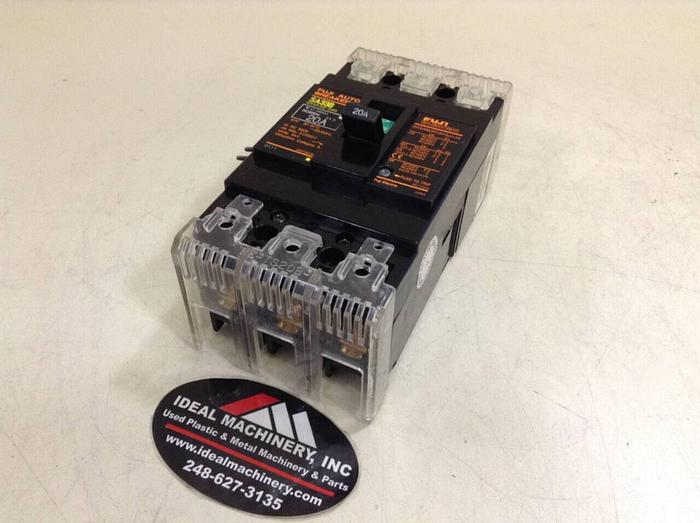 Used FUJI ELECTRIC 20 Amp Auto Circuit Breaker SA33B-20 #73800