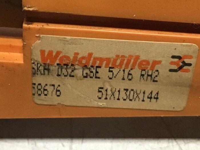 Used WEIDMULLER Card Holder SKHD32GSE 5/16RH2 #134179