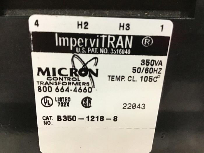 Used MICRON 0.35 kVA Transformer B350-1218-8 #129228