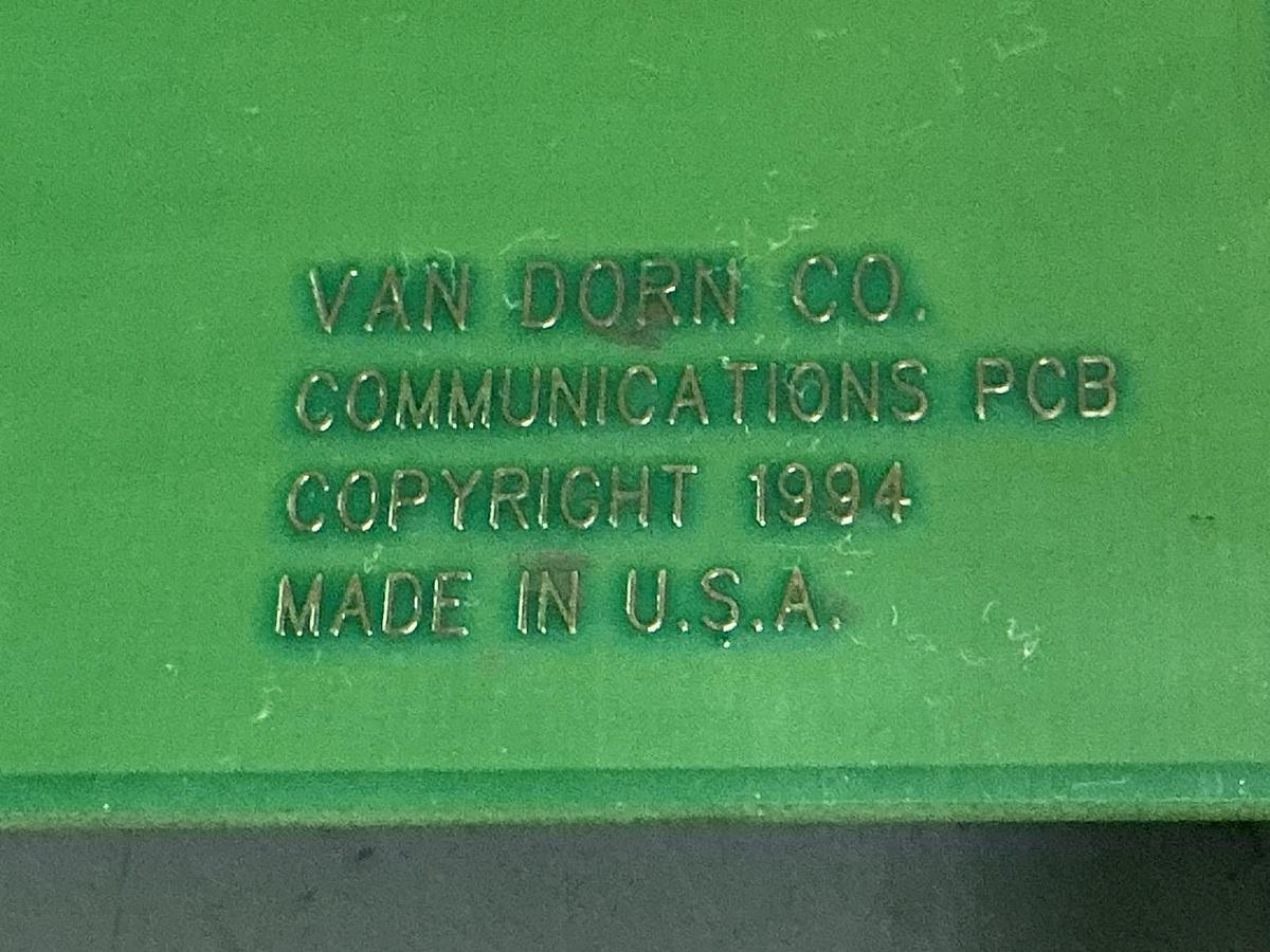 Used VAN DORN 330081 REV-A