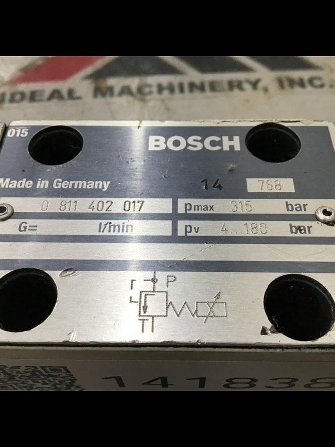 Used BOSCH Proportional Pressure Relief Valve 0 811 402 017 Used 