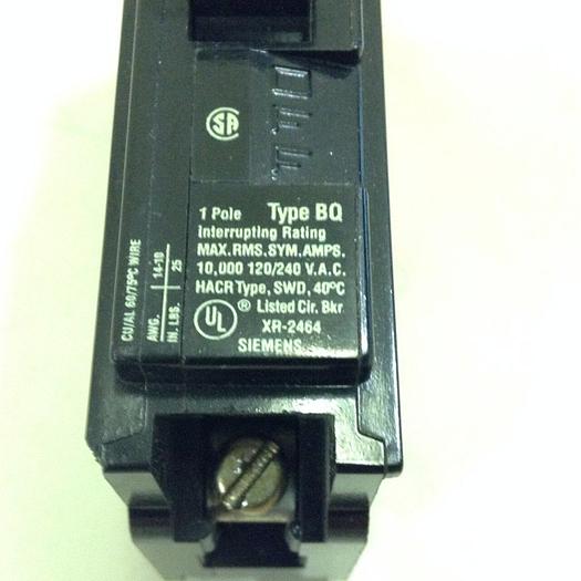 Used SIEMENS 20 Amp Circuit Breaker BQ1B020L #77506