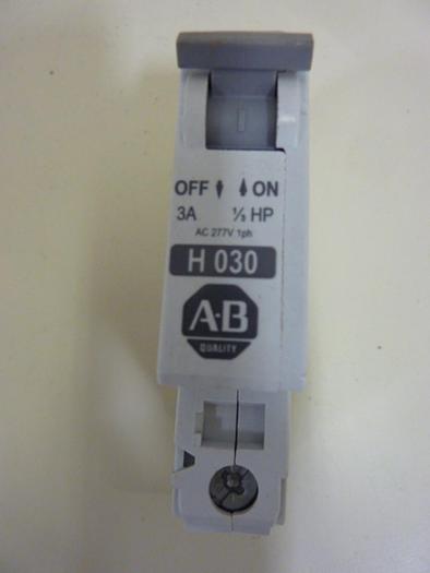 Used ALLEN BRADLEY 3 Amp Circuit Breaker 1492-CB1/H030 SER C #50530