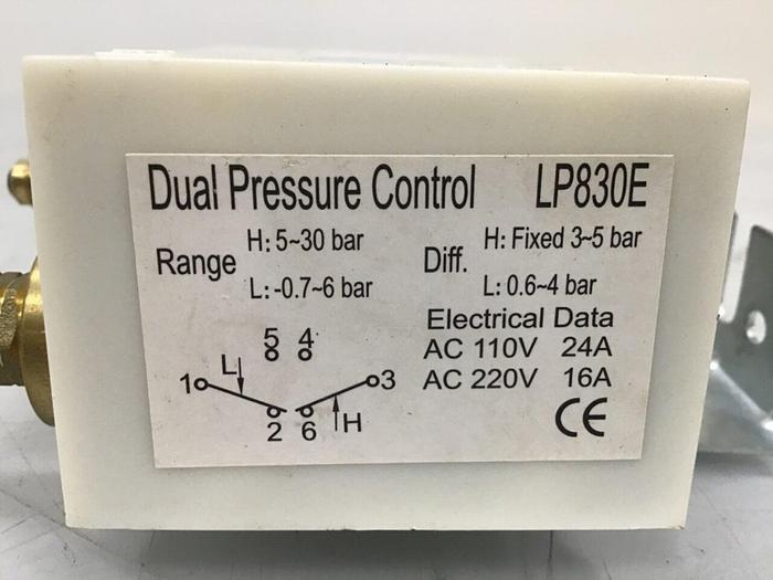 Used JL REFRIGERATION Dual Pressure Control LP830E #119043