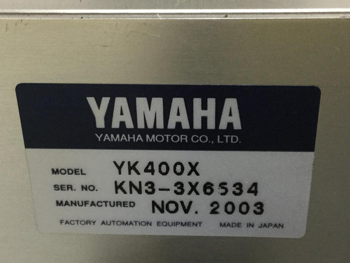 Used YAMAHA High Speed Scara Robot YK400X #102378