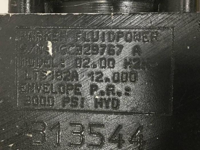 Used PARKER Injection Sled Cylinder 02.00 H2HLTS182A 12.000 USED