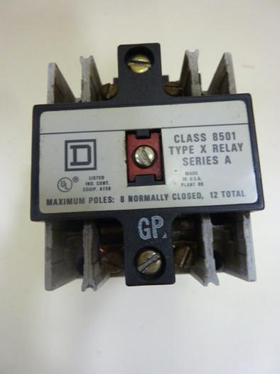 Used SQUARE D Control Relay 8501-X0 20 #47159