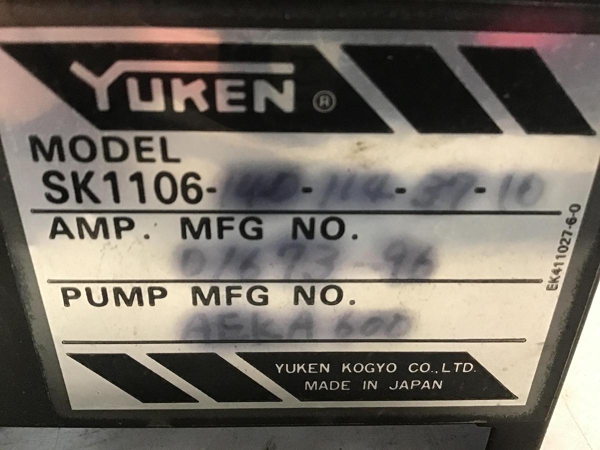 Used YUKEN SK1106-140-114-37-10 Pump Controller Used #141979