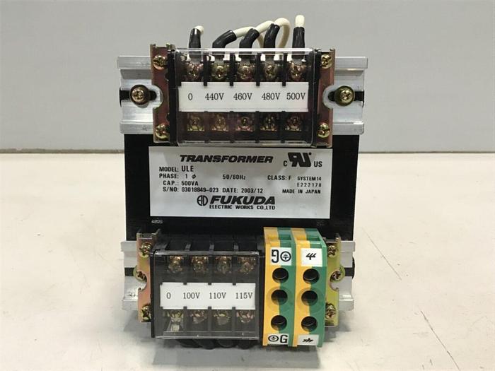 Used FUKUDA 0.5 kVA Transformer ULE #125193