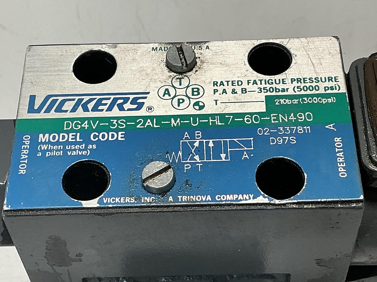 Used VICKERS DG4V-3S-2AL-M-U-HL7-60-EN490