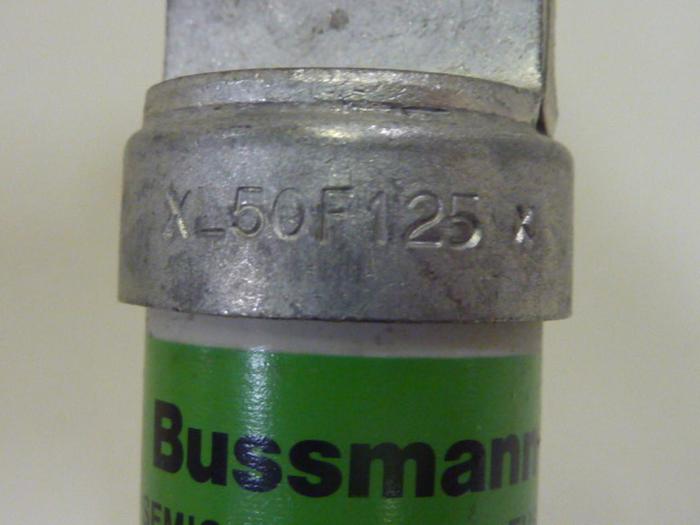 Used BUSSMANN 125 Amp Fuse XL50F-125 #47408