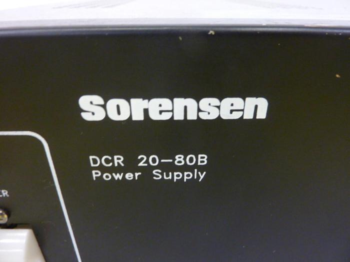 Used SORENSEN Power Supply DCR 20-80B2 #63684