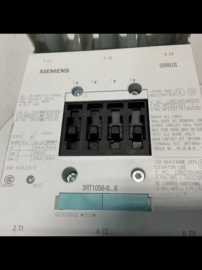 Used SIEMENS 3RT1056-6AF36