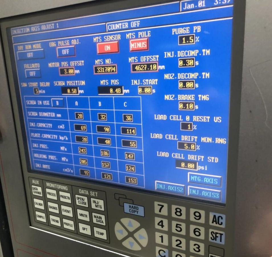 Used NISSEI 110 Ton Vertical Injection Mold Machine TD110E-9E USED