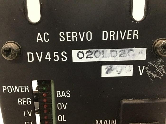 Used PANASONIC AC Servo Driver DV45S020LD2CA #114407