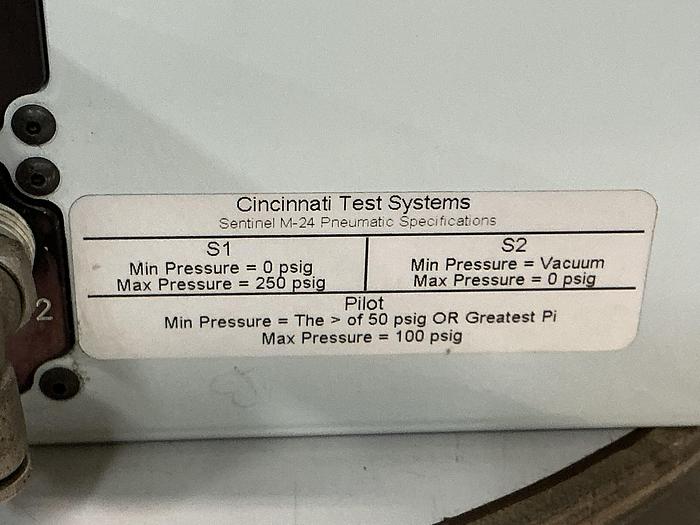 Used CINCINATTI TEST SYSTEMS SENTINEL M24