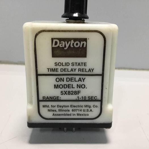 Used DAYTON Time Delay Relay 5X828F #96100