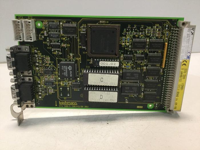 Used BACHMANN ELECTRONIC Circuit Board STU500/S E06449/00 003 Used