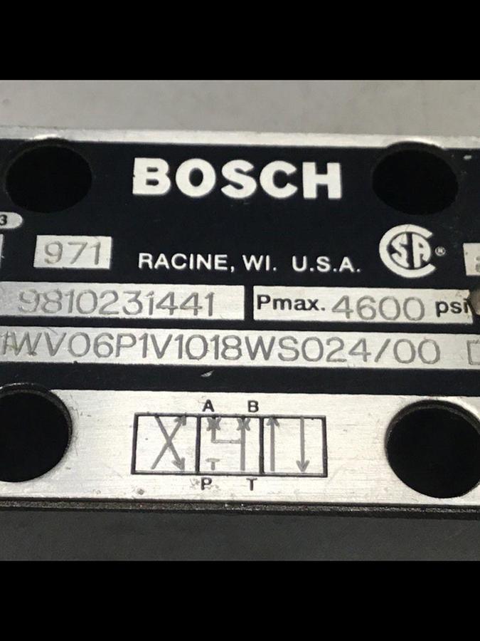 Used BOSCH Valve 9810231441 081WV06P1V1018WS024/00D51 Used