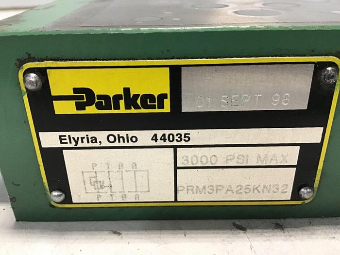 Used PARKER Pressure Reducing Valve PRM3PA25KN32 Used