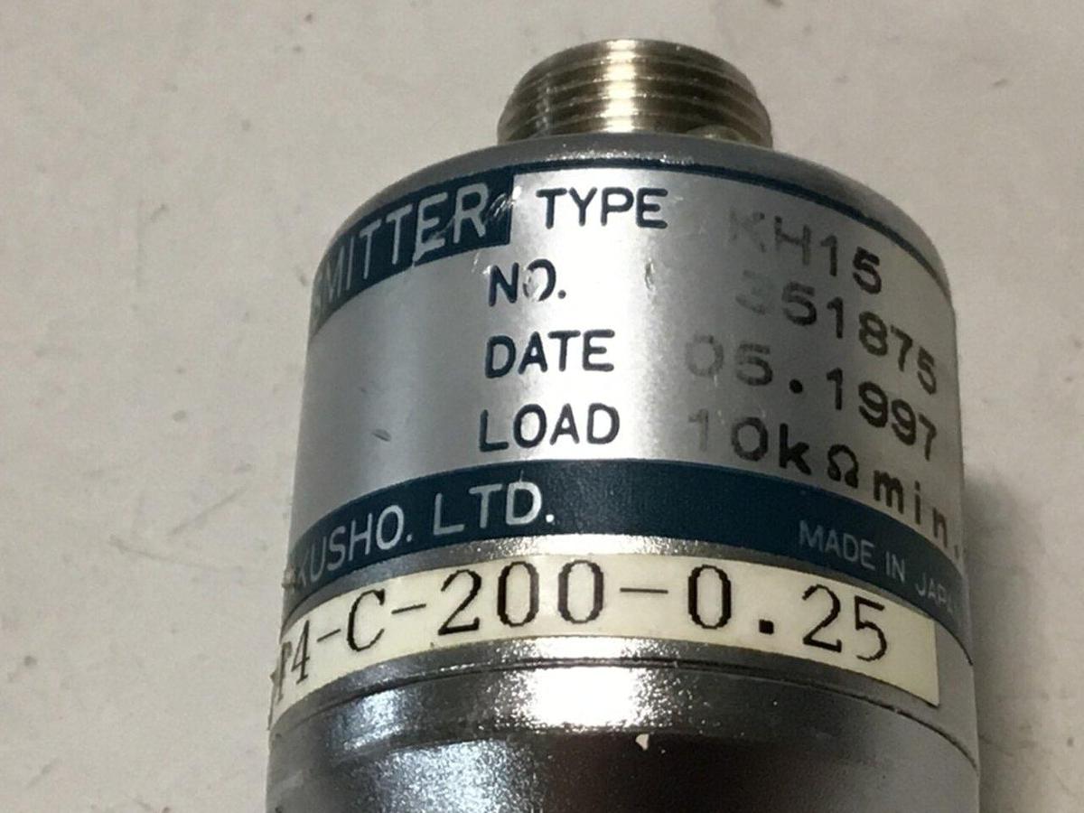 Used NAGANO Pressure Transmitter KH15-PT14-C-200-0.25 Used #126521