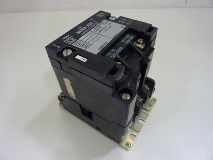 Used SQUARE D Motor Starter Size 1 8502-SC02 #46919