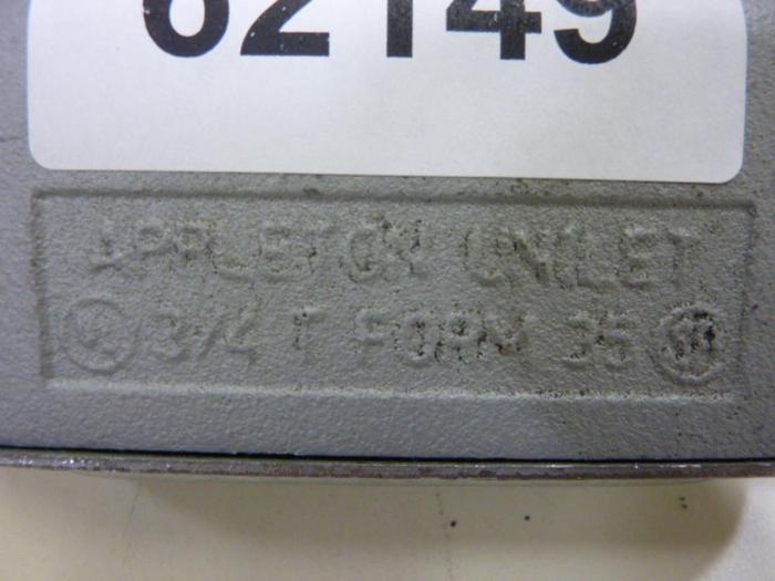 Used APPLETON Conduit 3/4 T FORM 35 #62149