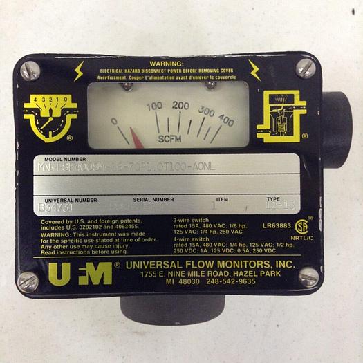 Used UNIVERSAL FLOW MONITORS Flow Meter MN-ESF400SM-16-70P1.0T100-A0NL #69728