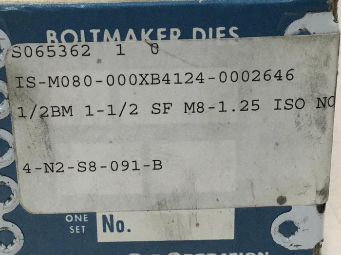 STERLING DIE Boltmaker Die 2 Piece Set 4-N2-58-907 #110209