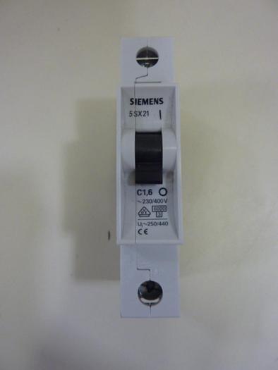 Used SIEMENS 1,6 Amp Circuit Breaker 5SX21-C16 #75715