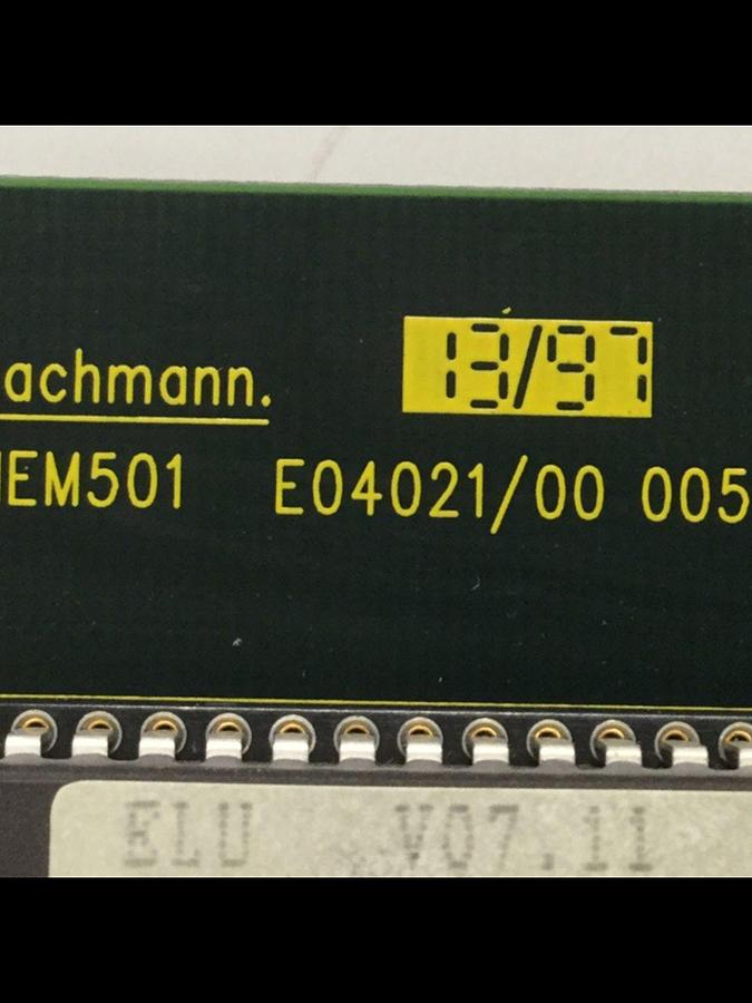 Used BACHMANN ELECTRONIC Circuit Board E04021 MEM501 #103087