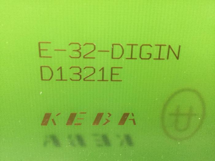 Used KEBA Engel Circuit Board E-32-DIGIN D1321E Used