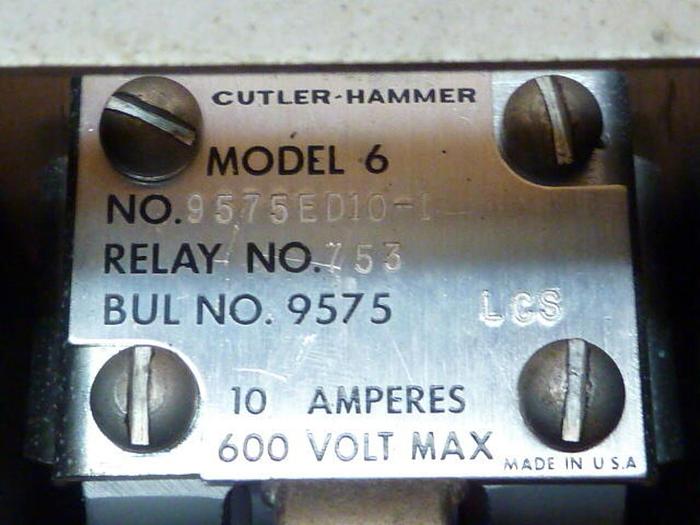 Used CUTLER HAMMER Motor Starter 9575ED10-1 #27834