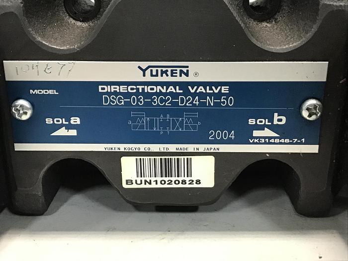 Used YUKEN DSG-03-3C2-D24-N-50