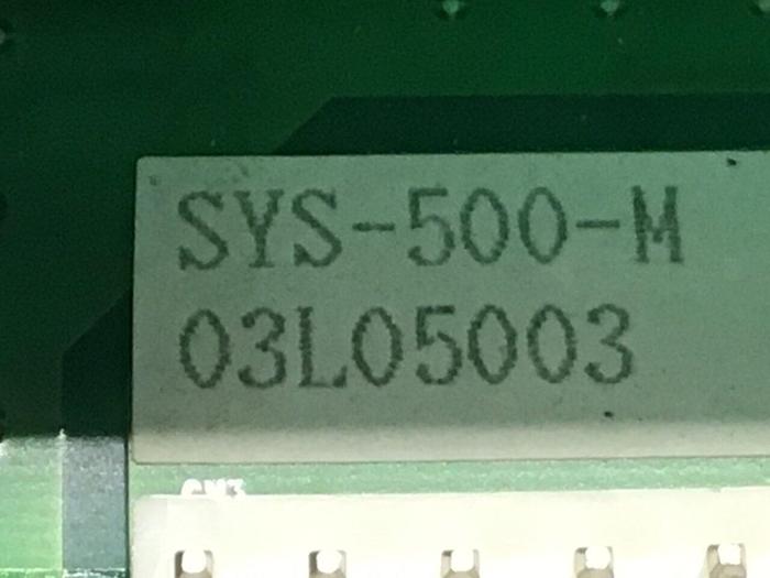 Used SYSCO Control Panel SYS-500 #125360