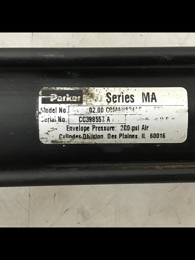 Used PARKER 02.00 CCMAUS34AC 38.500 Pneumatic Cylinder Used #144486