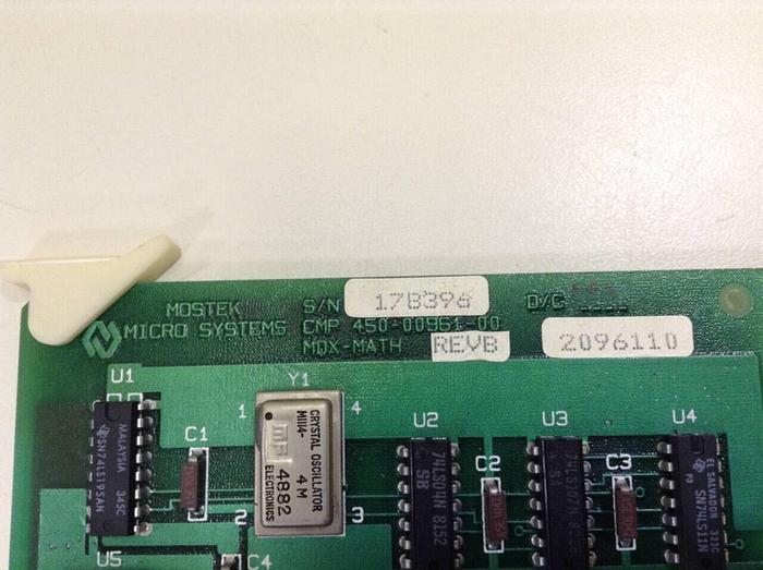 Used MOSTEK MDX-MATH  Board 450-00961-00 USED