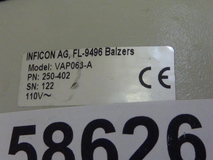 Used INFICON Pneumatic Valve VAP063-A #58626