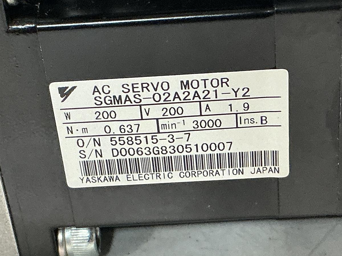 Used YASKAWA SGMAS-02A2A21-Y2