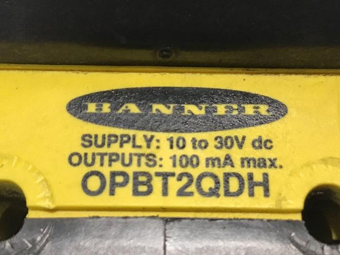 Used BANNER ENGINEERING Sensor OPBT2QDH #119422