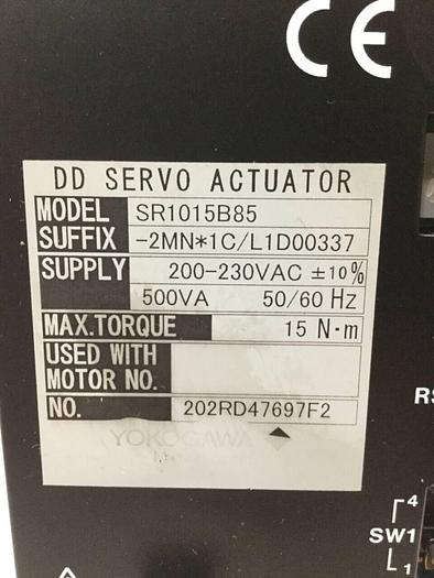 Used YOKOGAWA DD Servo Actuator SR1015B85-2MN1C/L1D00337 Used