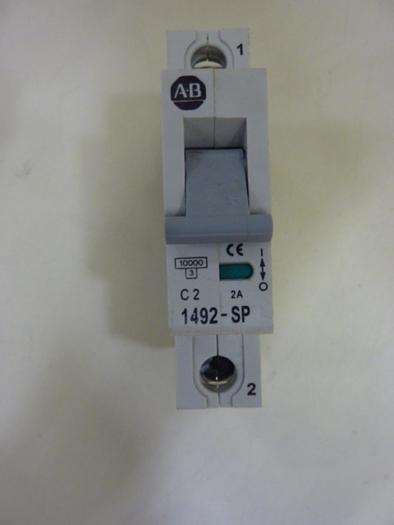 Used ALLEN BRADLEY 2 Amp Circuit Breaker 1492-SP1C020 SER C #56418