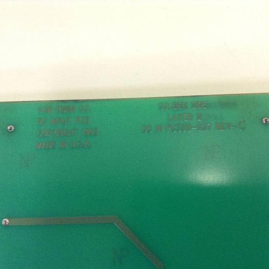 Used VAN DORN DC Input Board 330037 PC330-037 Used