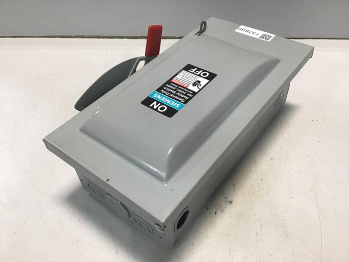 Used SIEMENS General Duty Safety Disconnect Switch GF322N VBII #137860