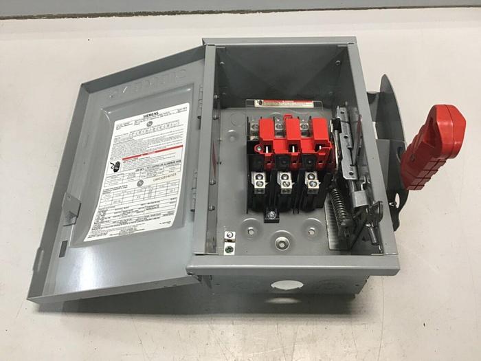 Used SIEMENS 30 Amp Safety Disconnect Switch HNF361 VBII #65445